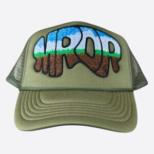 Who Decides War Olive MRDR Embroidered Patch Trucker Hat
